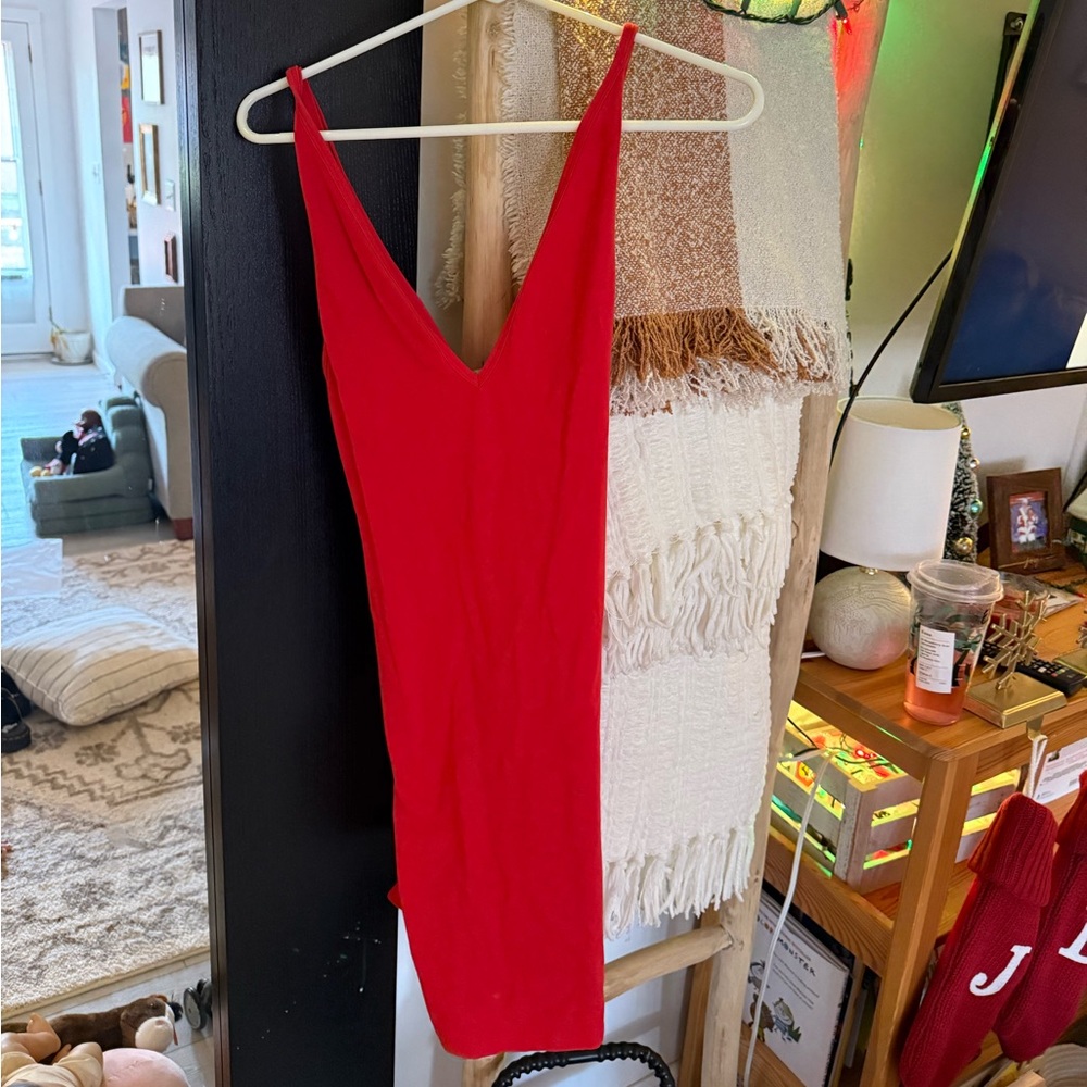 Red dress